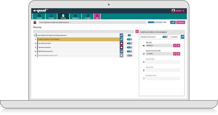 Planning tree within E-qual